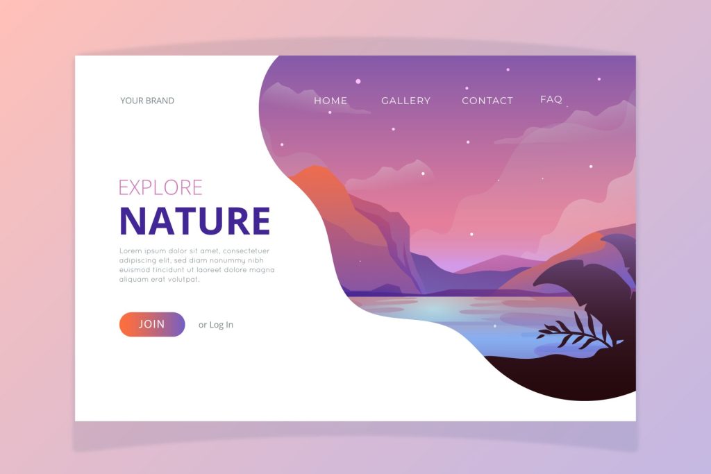 Landing page d'exemple