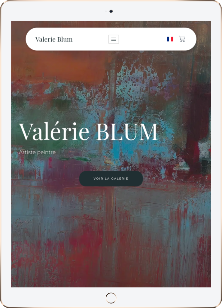 Mock up tablette valérie BLUM